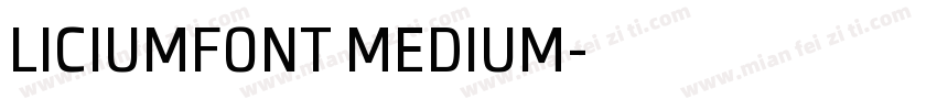 LICIUMFONT MEDIUM字体转换